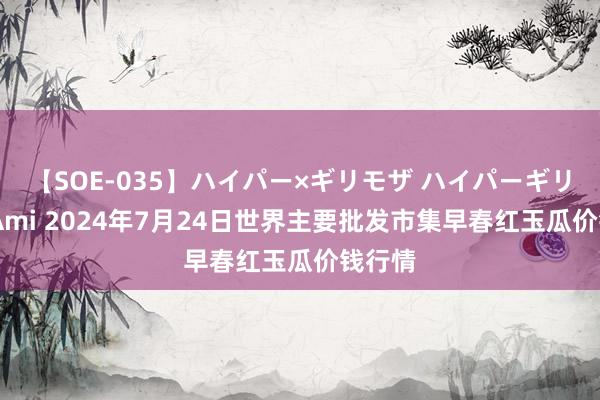 【SOE-035】ハイパー×ギリモザ ハイパーギリモザ Ami 2024年7月24日世界主要批发市集早春红玉瓜价钱行情