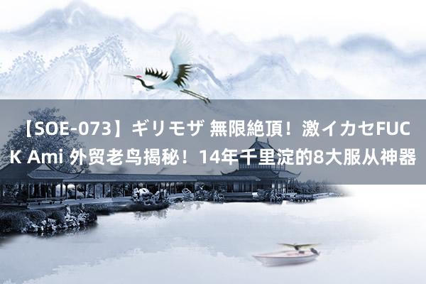 【SOE-073】ギリモザ 無限絶頂！激イカセFUCK Ami 外贸老鸟揭秘！14年千里淀的8大服从神器