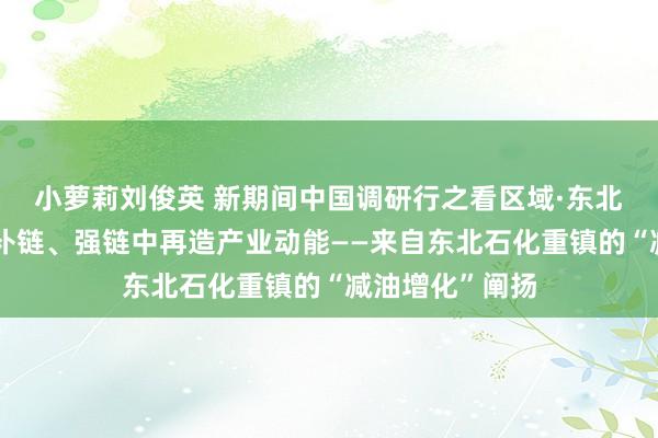 小萝莉刘俊英 新期间中国调研行之看区域·东北篇｜在延链、补链、强链中再造产业动能——来自东北石化重镇的“减油增化”阐扬