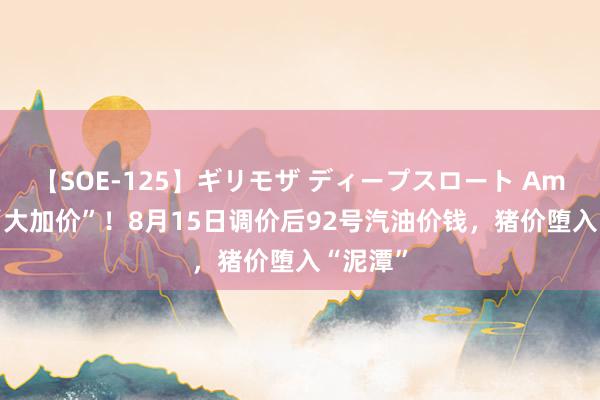 【SOE-125】ギリモザ ディープスロート Ami 油价“大加价”！8月15日调价后92号汽油价钱，猪价堕入“泥潭”