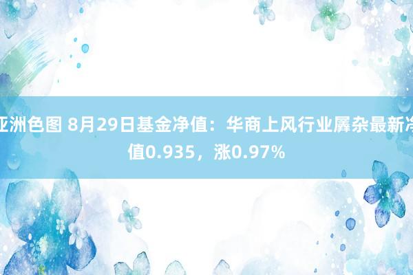 亚洲色图 8月29日基金净值：华商上风行业羼杂最新净值0.935，涨0.97%