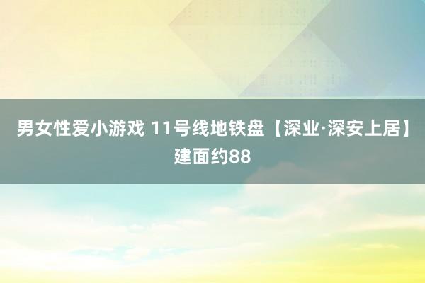 男女性爱小游戏 11号线地铁盘【深业·深安上居】建面约88