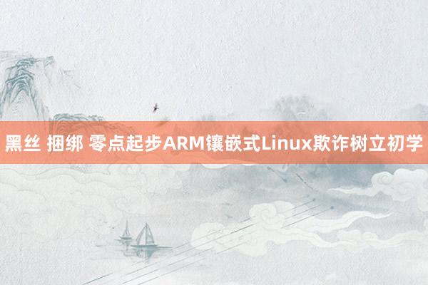 黑丝 捆绑 零点起步ARM镶嵌式Linux欺诈树立初学